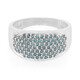 Fancy-Diamant-Silberring