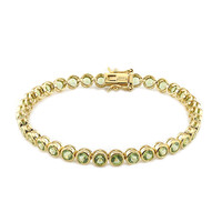 Peridot-Silberarmband
