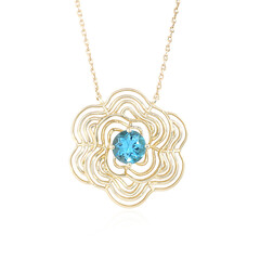 Schweizblauer Topas-Goldcollier (Ornaments by de Melo)