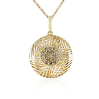 I1 Schokoladen-Diamant-Goldhalskette (Ornaments by de Melo)