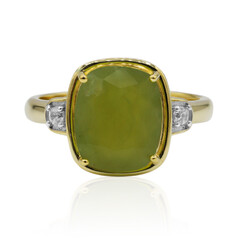 Brasilianischer Grüner Opal-Goldring (Tenner Diniz)