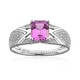 Pinkfarbener Diaspor-Goldring (AMAYANI)