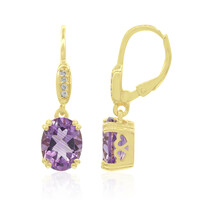Amethyst-Silberohrringe