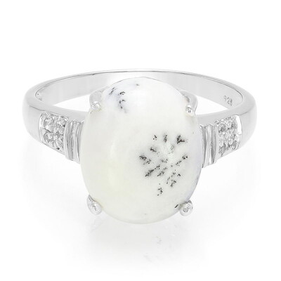 Dendriten-Achat-Silberring