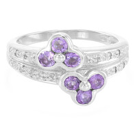 Lavendel-Amethyst-Silberring
