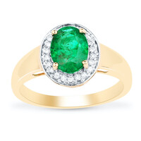 AAA-Sambia-Smaragd-Goldring