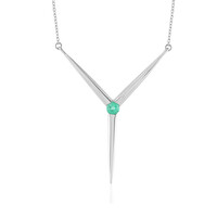 Russischer Smaragd-Silbercollier (de Melo)