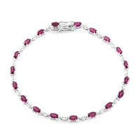 Rhodolith-Silberarmband
