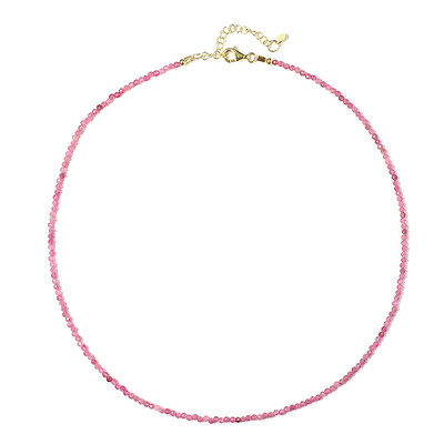 Pinkfarbener Turmalin-Silberhalskette