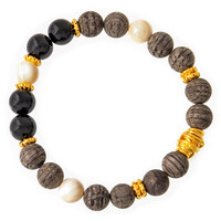 Edelstein-Silberarmband