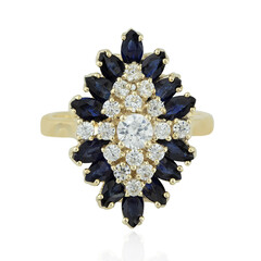 Blauer Saphir-Goldring (Adela Gold)