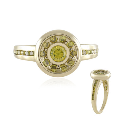 Gelber VS1 Diamant-Goldring