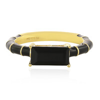 Schwarzer Onyx-Silberring