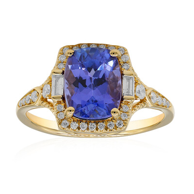 AAA-Tansanit-Goldring (CIRARI)