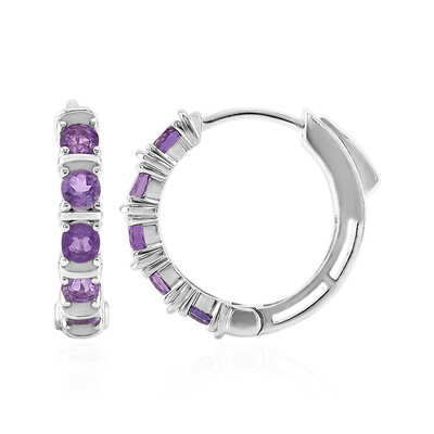 Amethyst-Silberohrringe
