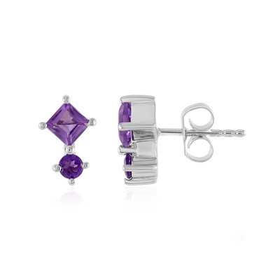 Amethyst-Silberohrringe