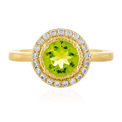 Mandschurischer Peridot-Silberring