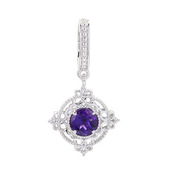 Sambia-Amethyst-Silberanhänger (Dallas Prince Designs)