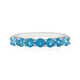Neonblauer Apatit-Silberring