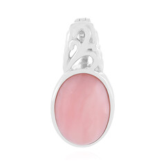 Pinkfarbener Opal-Silberanhänger
