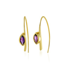 Sambia-Amethyst-Silberohrringe