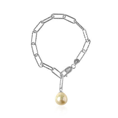 Goldene Kabira-Südseeperlen-Silberarmband (TPC)