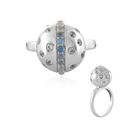 Welo-Opal-Silberring (MONOSONO COLLECTION)