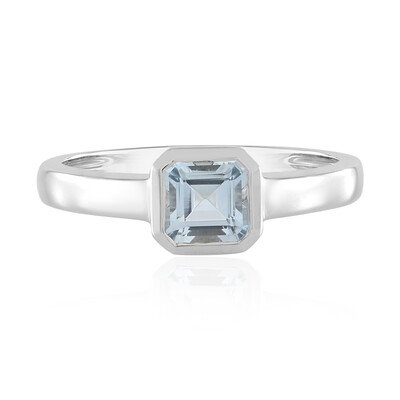 Brasilianischer Aquamarin-Silberring