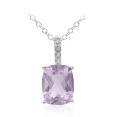 Bolivianischer Amethyst-Silberhalskette