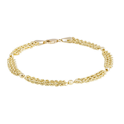 375er Gelbgold-Armband - 2,42 g - 19 cm