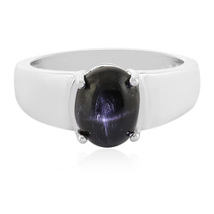 Indischer Stern-Diopsid-Herren-Silberring
