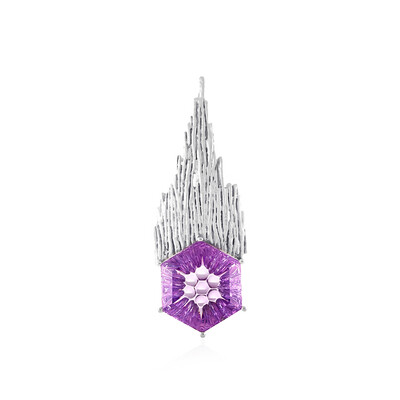 Lavendel-Amethyst-Silberanhänger