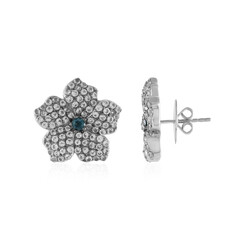 Londonblauer Topas-Silberohrringe (Dallas Prince Designs)