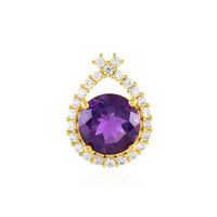 Sibirischer Amethyst-Silberanhänger