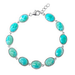 Larimar-Silberarmband