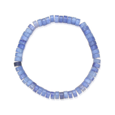 Blauer Quarz-Armband
