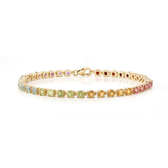 Edelstein-Silberarmband