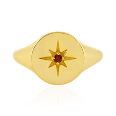 Champagner-Zirkon-Silberring