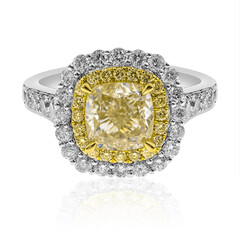Gelber SI2 Diamant-Goldring (CIRARI)