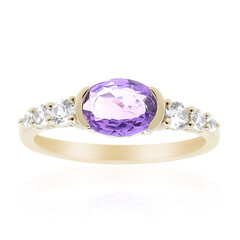 Purpurfarbener Ceylon-Saphir-Goldring