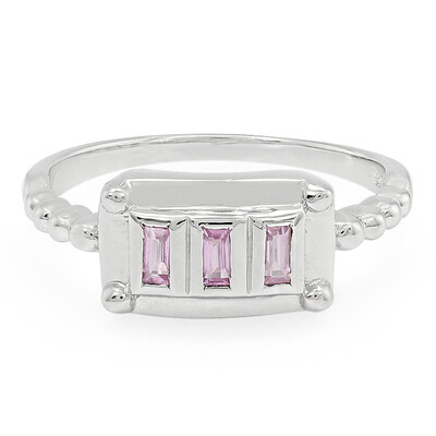 Pinkfarbener Ceylon-Saphir-Silberring