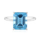 Schweizblauer Topas-Goldring