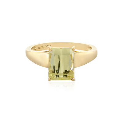 Kanariengelber Kunzit-Goldring