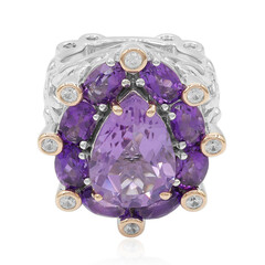 Lavendel-Amethyst-Silberring (Dallas Prince Designs)