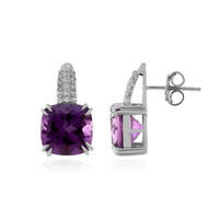 Marokkanischer Amethyst-Silberohrringe