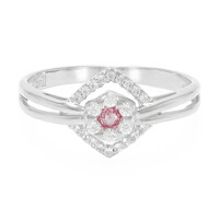 Padparadscha-Saphir-Silberring