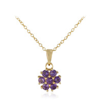Sambia-Amethyst-Silberhalskette