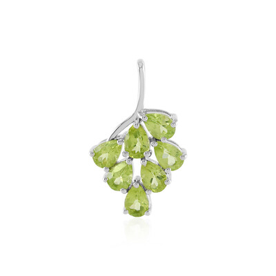 Peridot-Silberanhänger