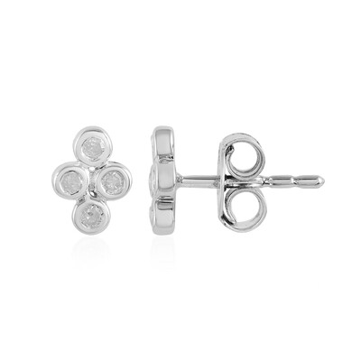I2 (I) Diamant-Silberohrringe