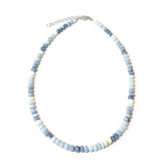 Blauer Opal-Silberhalskette
